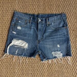 LEVI’S | Levi Strauss 511 Denim Jean Shorts Distressed Size 33